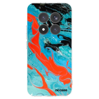 Picasee Xiaomi Redmi Note 15 Pro+ Hülle - Transparentes Silikon - Blue Magma