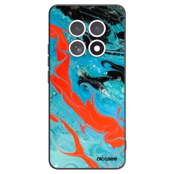 Picasee Xiaomi Redmi Note 15 Hülle - Schwarzes Silikon - Blue Magma