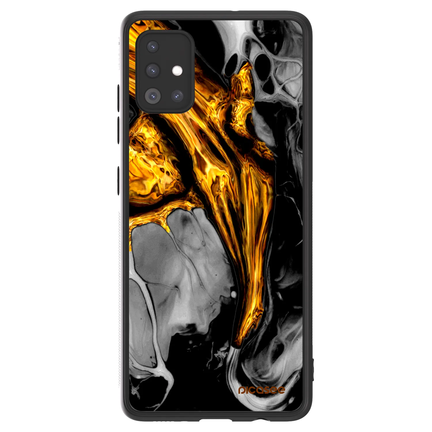 Picasee ULTIMATE CASE für Samsung Galaxy A51 A515F - Black Gold