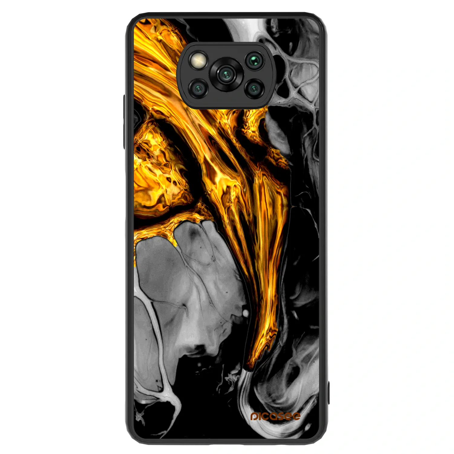 Picasee ULTIMATE CASE für Xiaomi Poco X3 - Black Gold