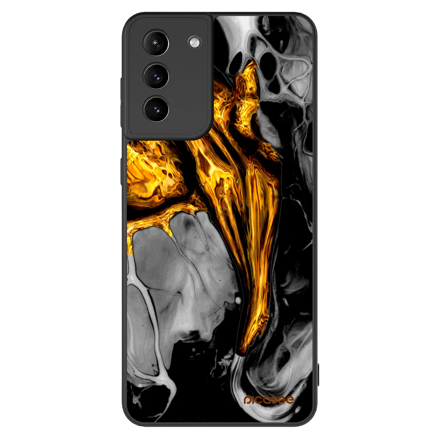 Picasee ULTIMATE CASE für Samsung Galaxy S21+ 5G G996F - Black Gold