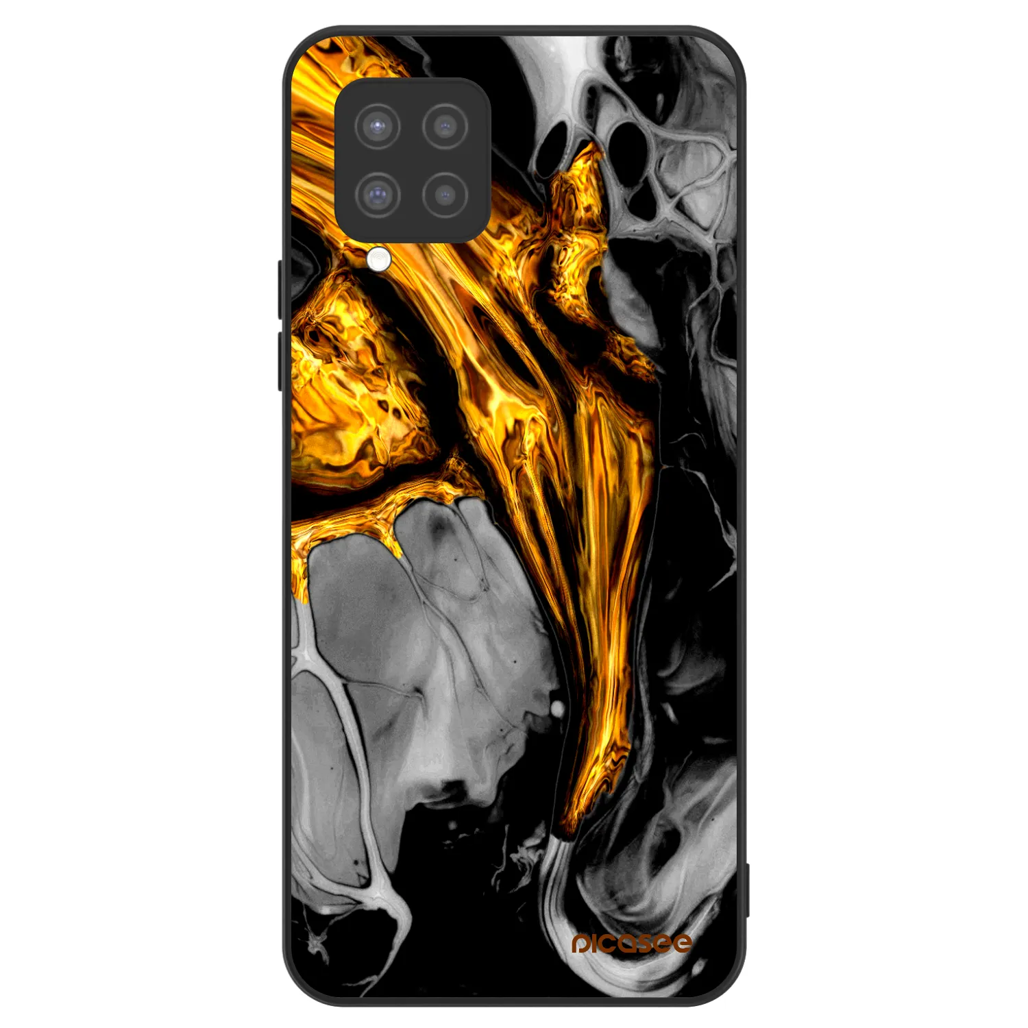 Picasee ULTIMATE CASE für Samsung Galaxy A42 A426B - Black Gold