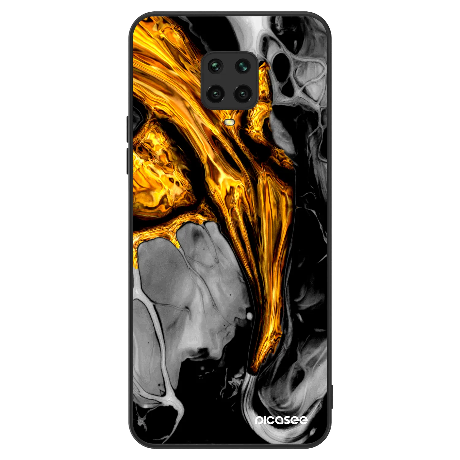 Picasee ULTIMATE CASE für Xiaomi Redmi Note 9S - Black Gold