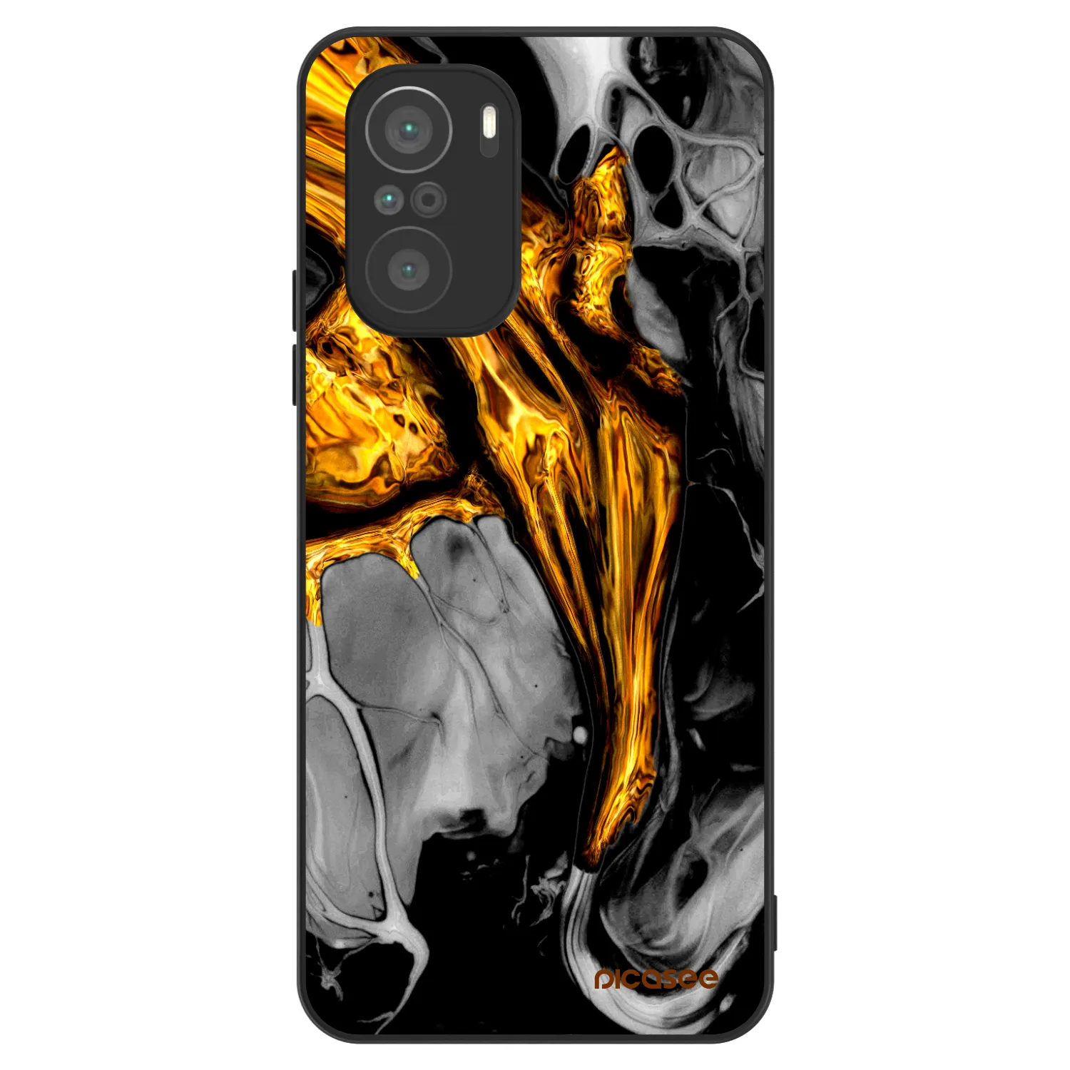 Picasee ULTIMATE CASE für Xiaomi Poco F3 - Black Gold