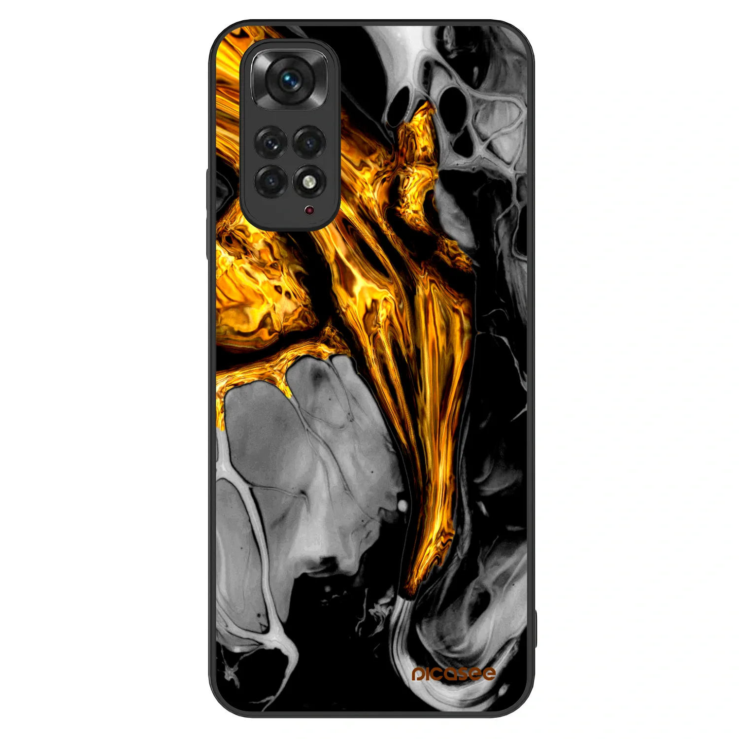 Picasee ULTIMATE CASE für Xiaomi Redmi Note 11S 4G - Black Gold