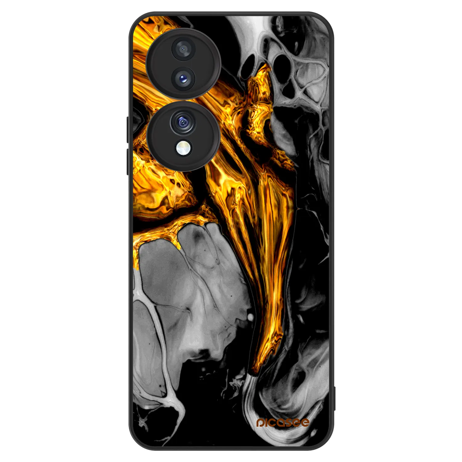 Picasee ULTIMATE CASE für Honor 70 - Black Gold