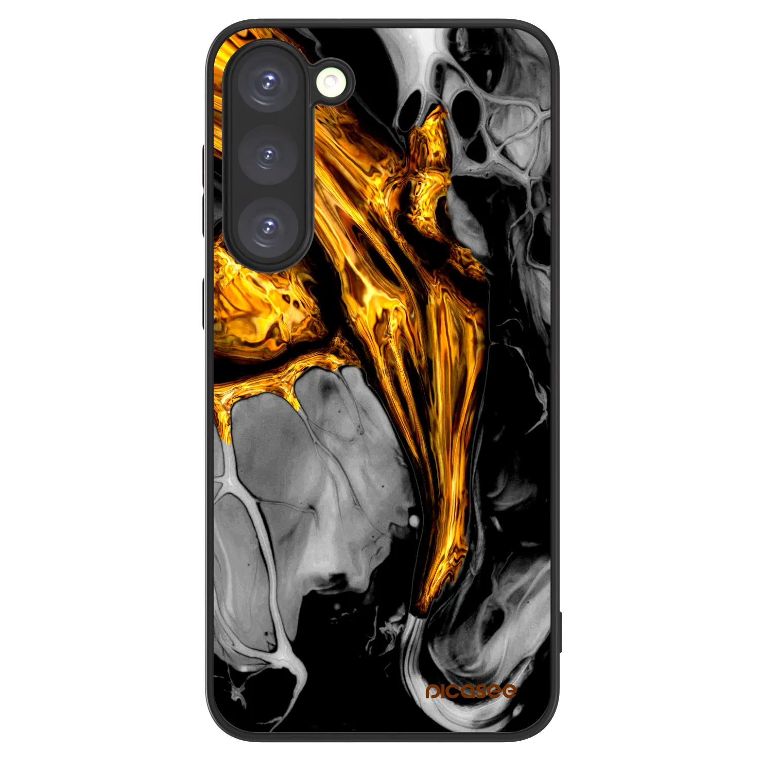 Picasee ULTIMATE CASE PowerShare für Samsung Galaxy S23+ 5G - Black Gold