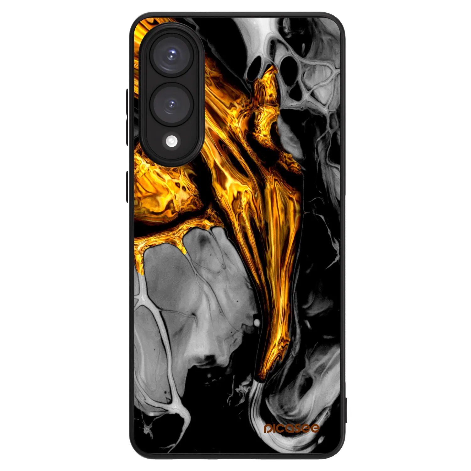 Picasee ULTIMATE CASE für Samsung Galaxy S25 Edge 5G - Black Gold