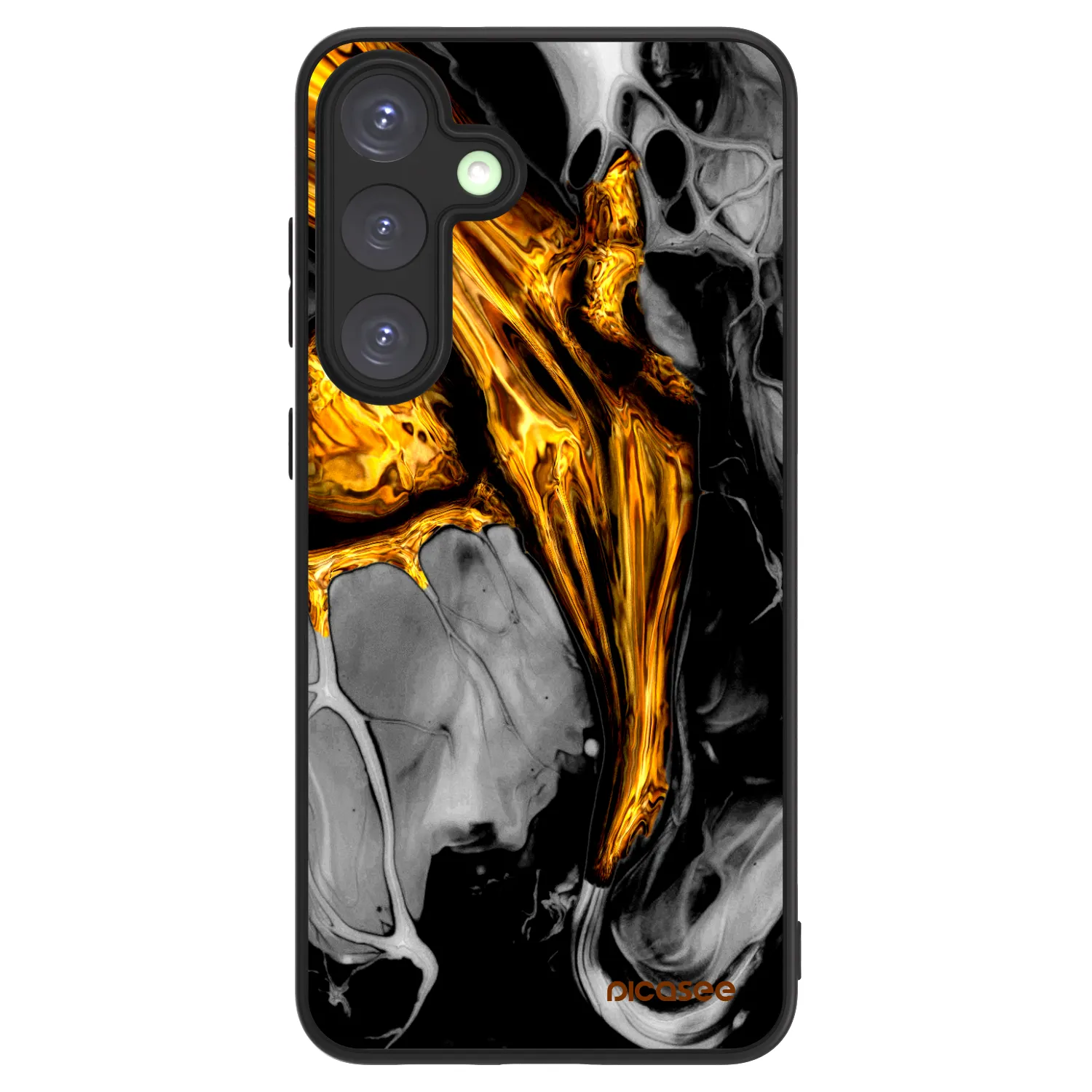 Picasee ULTIMATE CASE PowerShare für Samsung Galaxy S25+ 5G - Black Gold