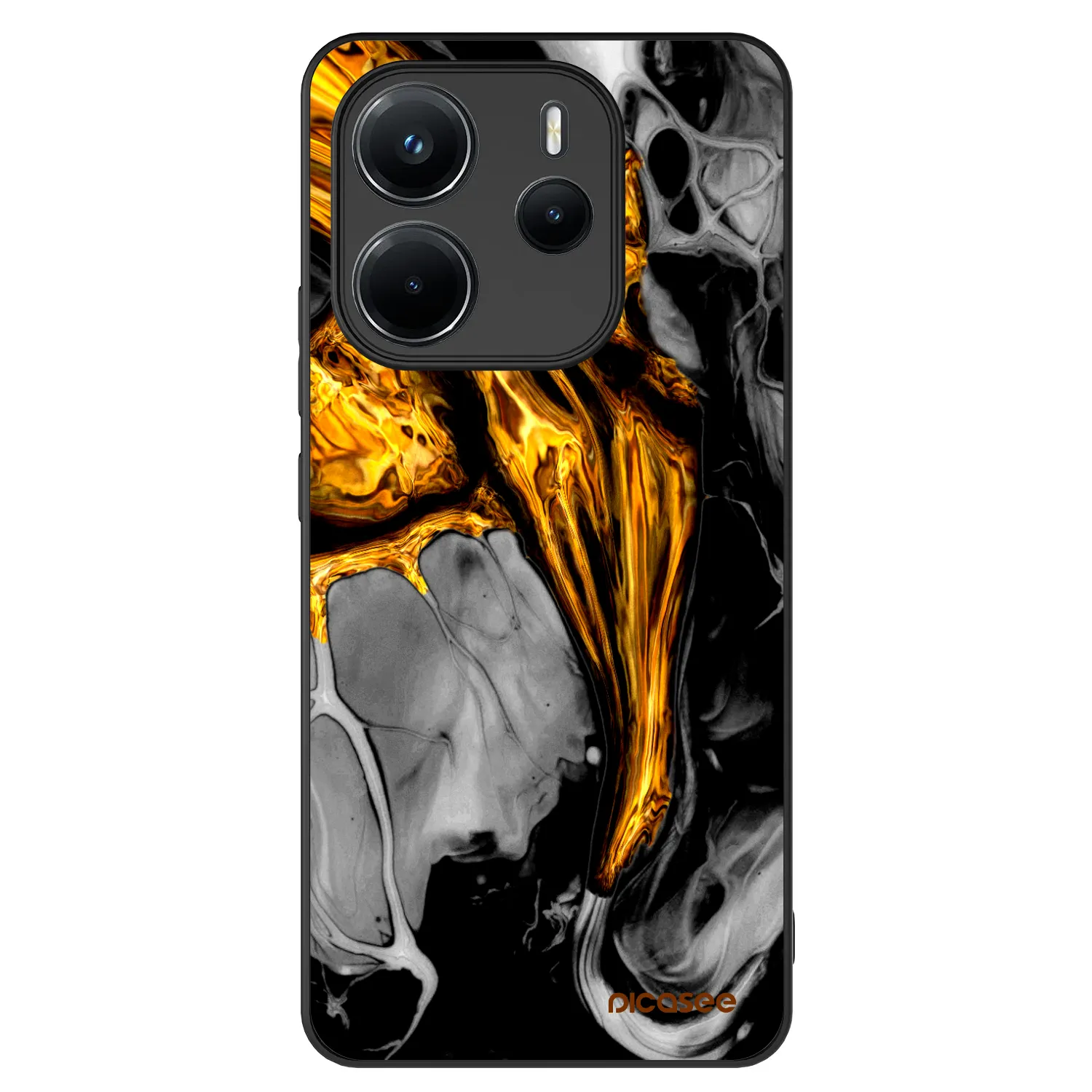 Picasee ULTIMATE CASE für Xiaomi Redmi Note 14 4G - Black Gold