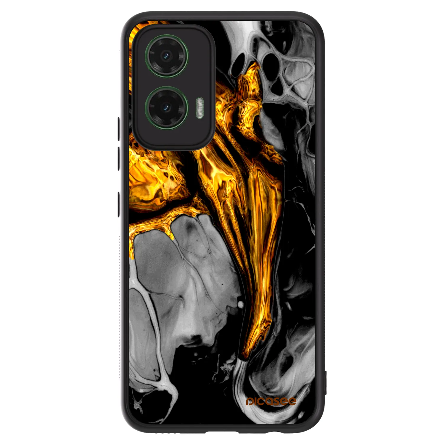 Picasee ULTIMATE CASE für Motorola Moto G35 5G - Black Gold