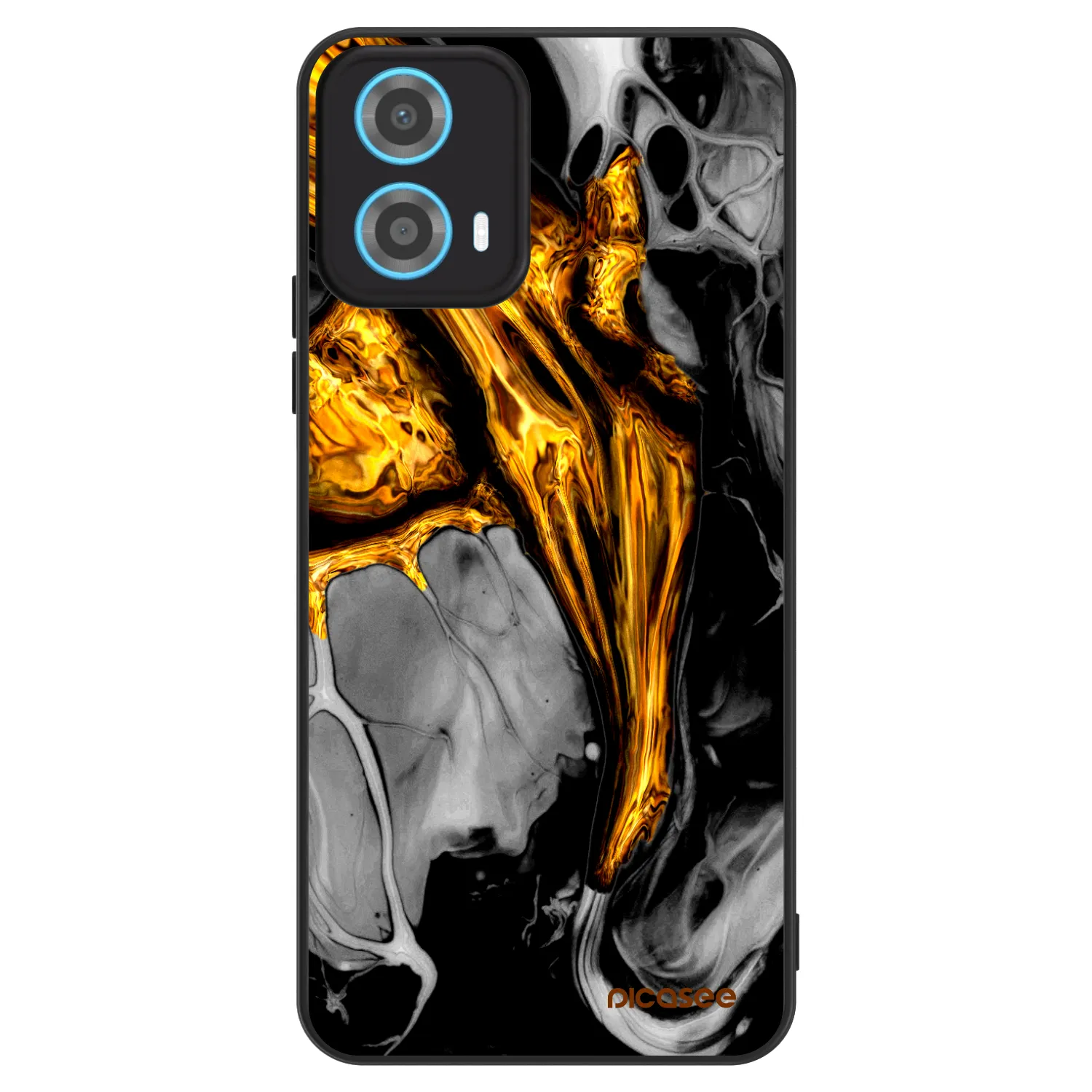 Picasee ULTIMATE CASE für Motorola Moto G34 5G - Black Gold