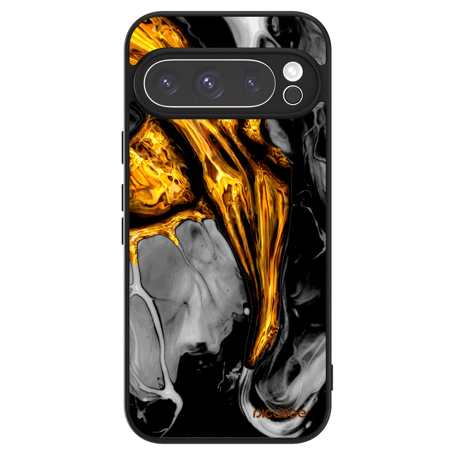 Picasee ULTIMATE CASE für Google Pixel 9 Pro - Black Gold