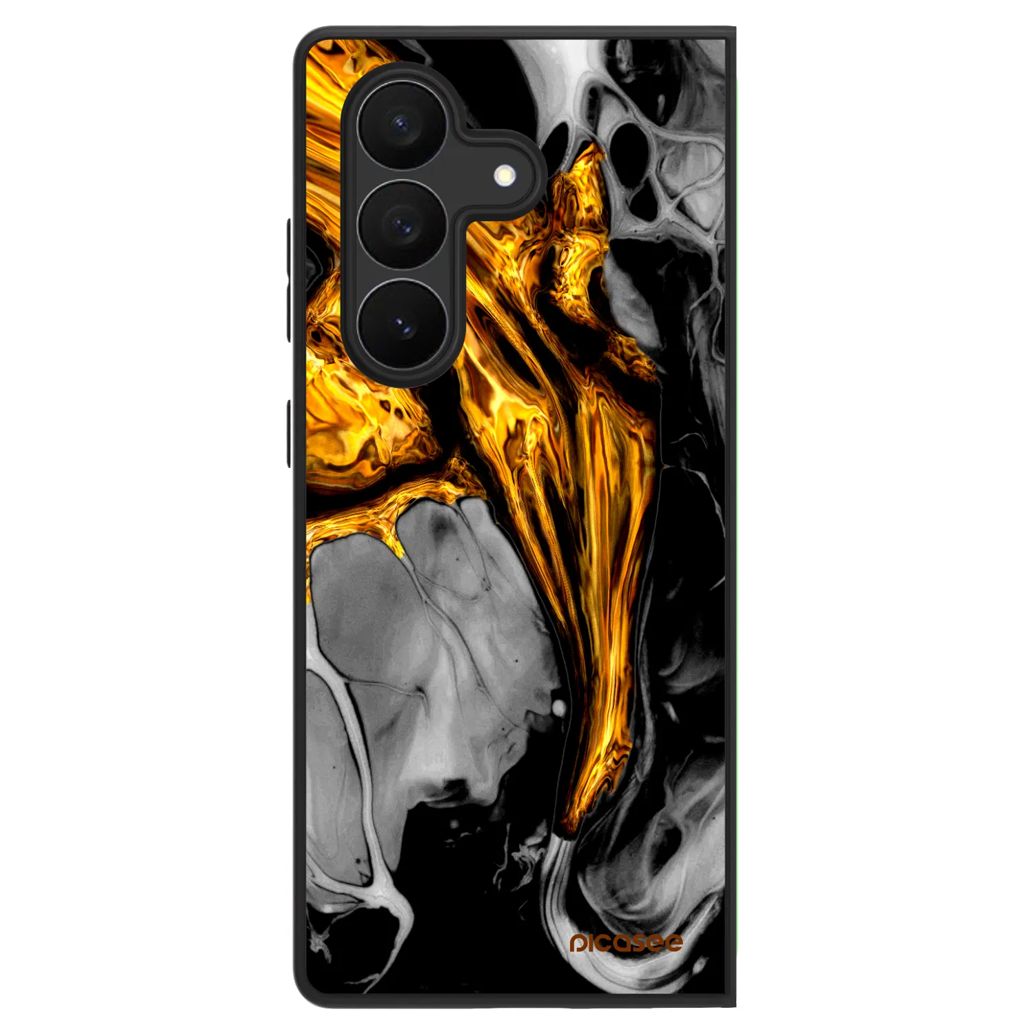 Picasee ULTIMATE CASE für Samsung Galaxy Z Fold7 5G - Black Gold