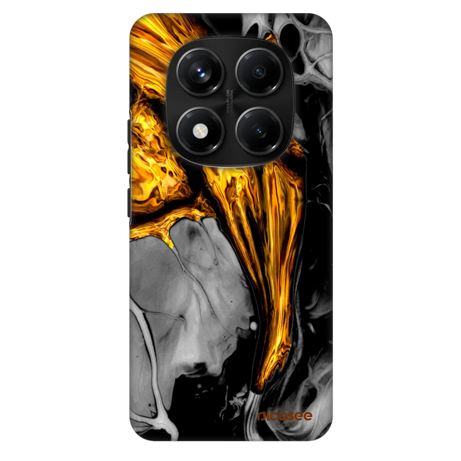 Picasee Fashion Case für Xiaomi Redmi Note 14 Pro+ 5G - Black Gold