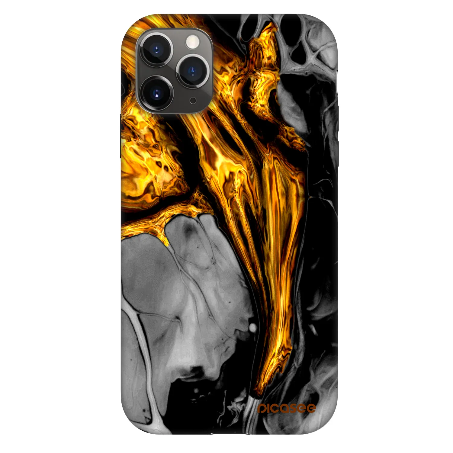Picasee Fashion Case für Apple iPhone 11 Pro - Black Gold