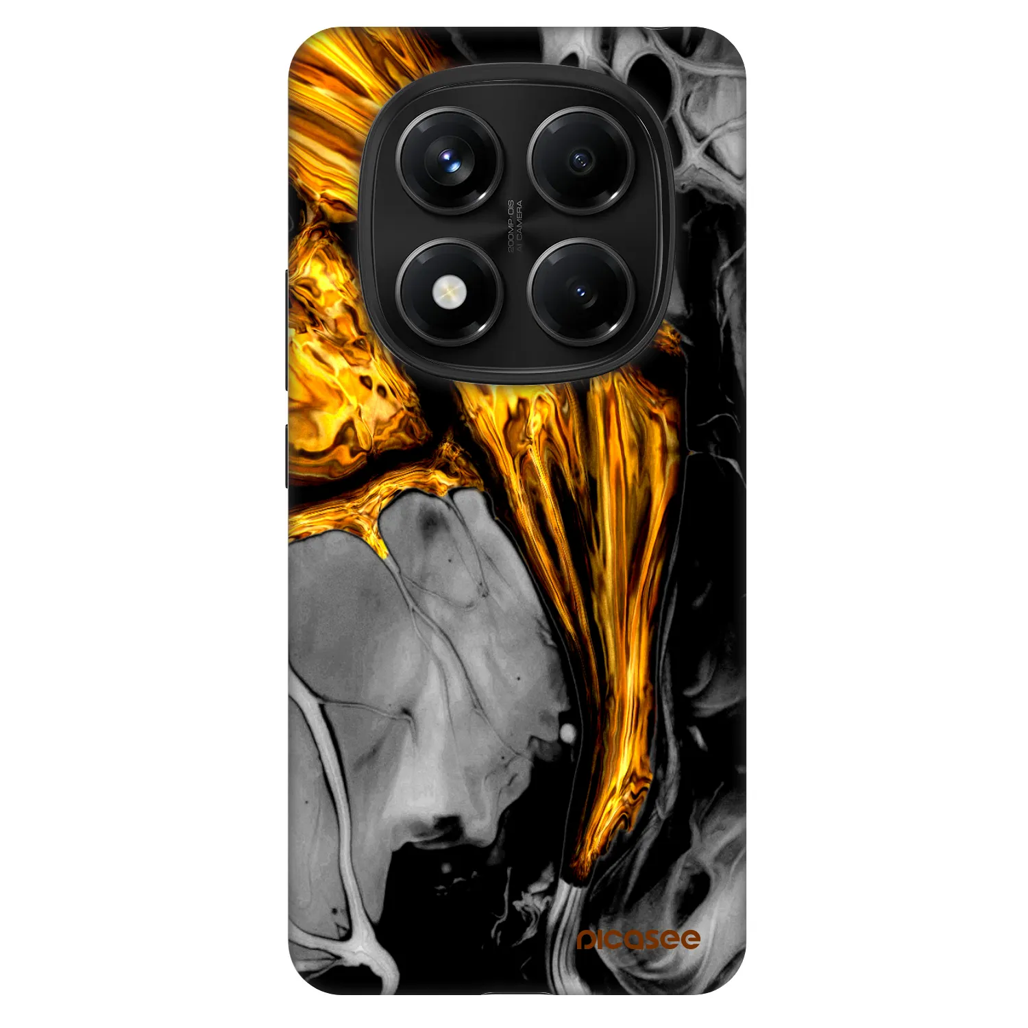 Picasee Fashion Case für Xiaomi Redmi Note 14 Pro 5G - Black Gold