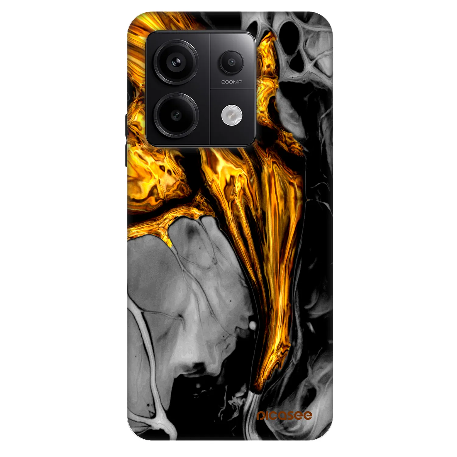 Picasee Fashion Case für Xiaomi Redmi Note 13 Pro 5G - Black Gold
