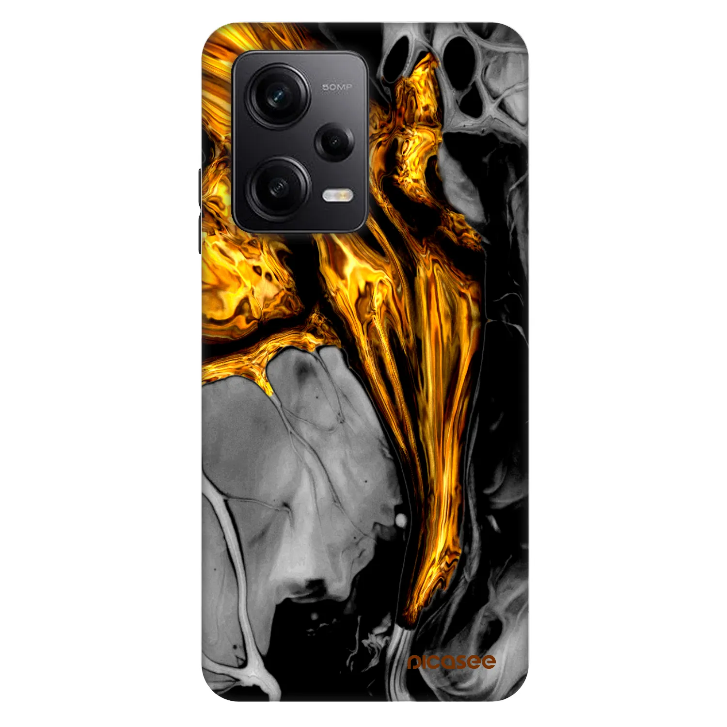 Picasee Fashion Case für Xiaomi Redmi Note 12 Pro+ 5G - Black Gold