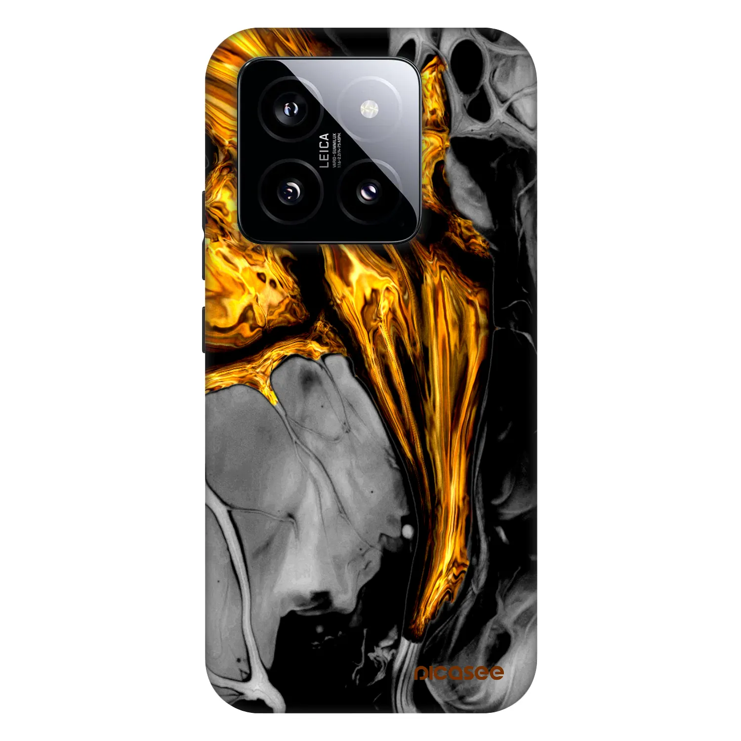 Picasee Fashion Case für Xiaomi 14 - Black Gold