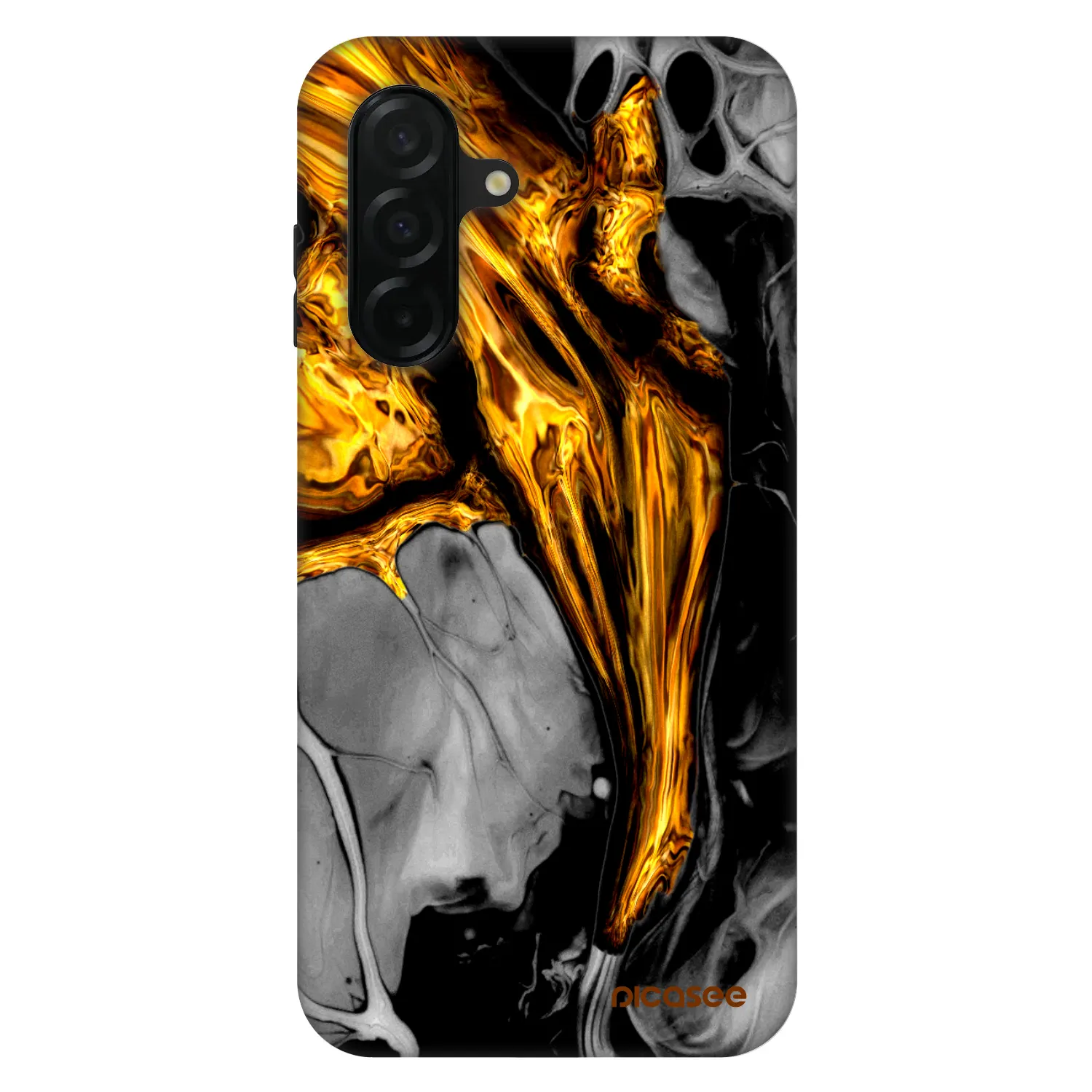 Picasee Fashion Case für Samsung Galaxy A26 5G A266B - Black Gold