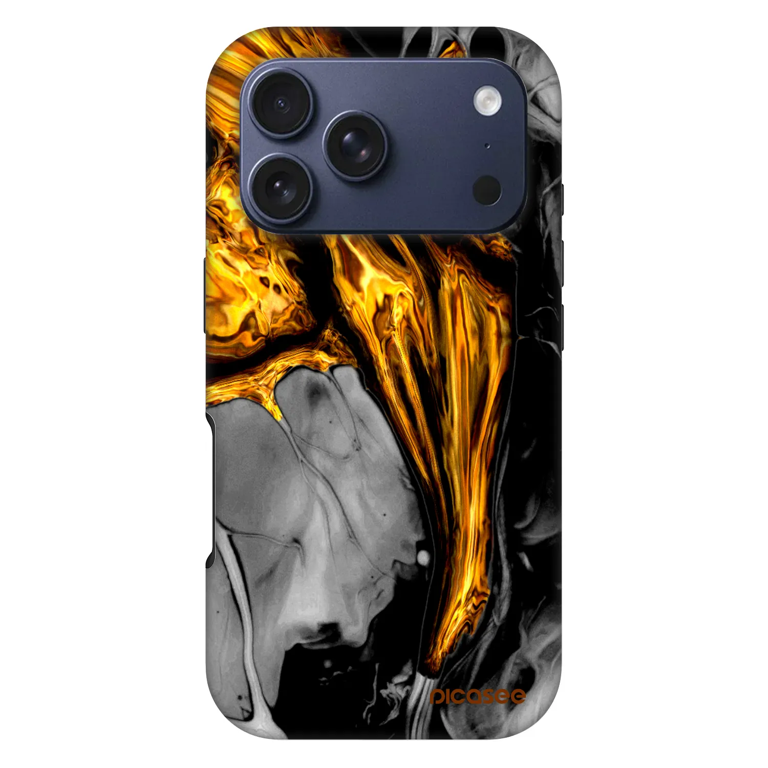 Picasee Fashion Case MagSafe für Apple iPhone 17 Pro - Black Gold