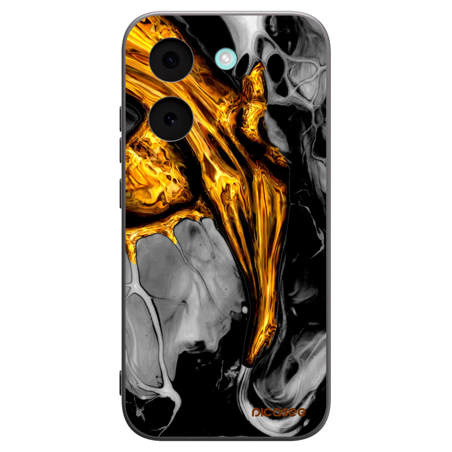 Picasee Xiaomi Poco X8 Pro Hülle - Schwarzes Silikon - Black Gold