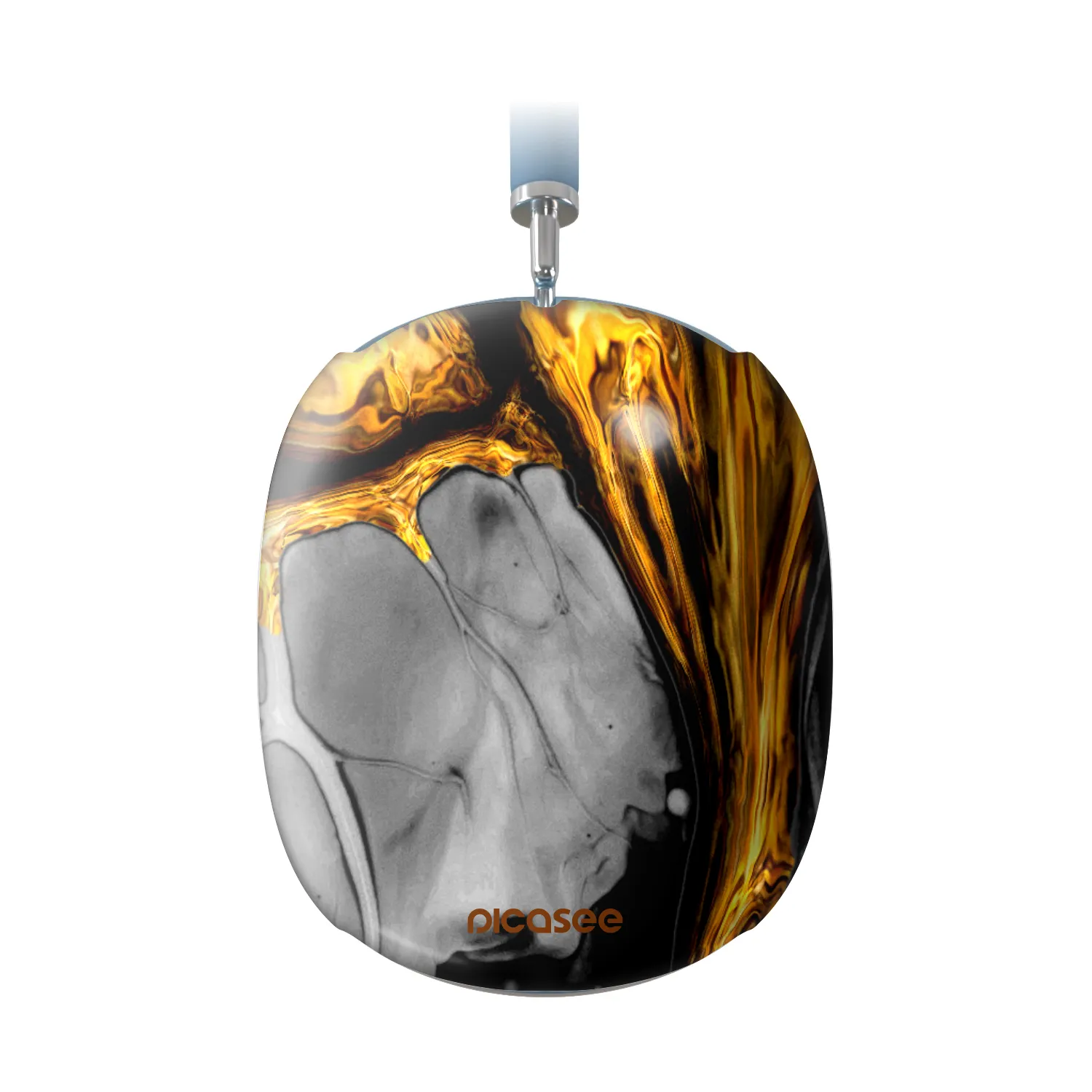 Picasee Obal pro Apple AirPods Max - Black Gold