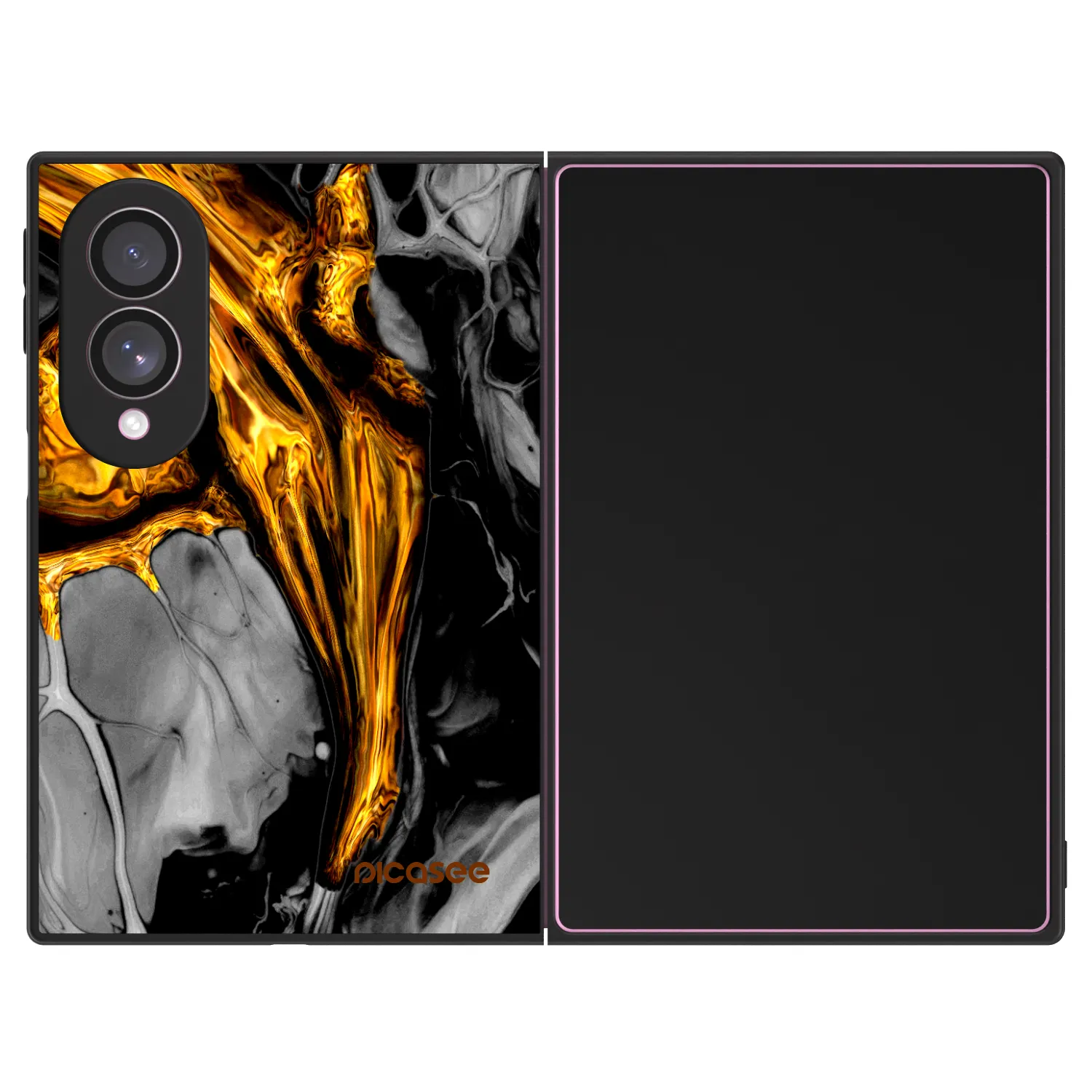 Picasee ULTIMATE CASE für Samsung Galaxy Z Fold8 5G - Black Gold