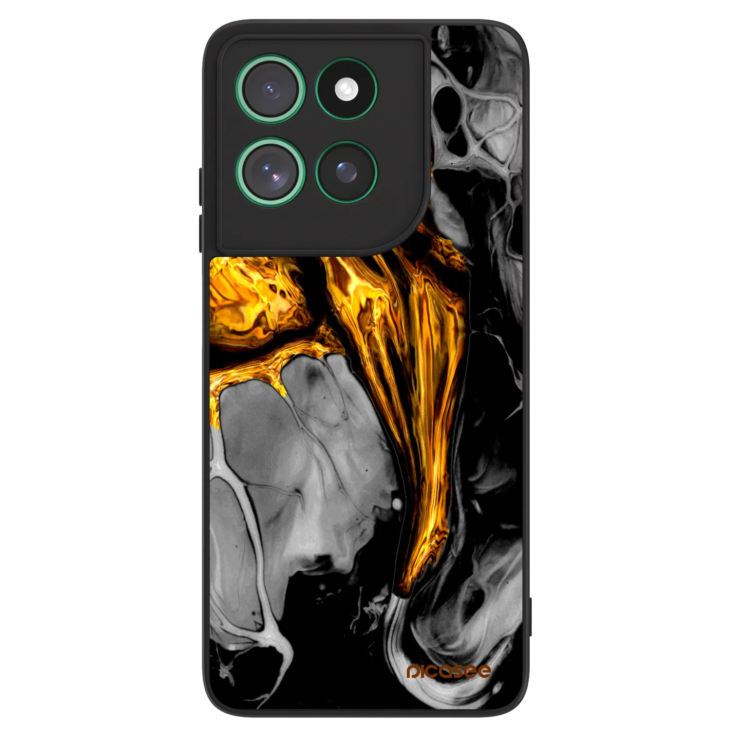 Picasee ULTIMATE CASE für Motorola Moto G57 Power - Black Gold