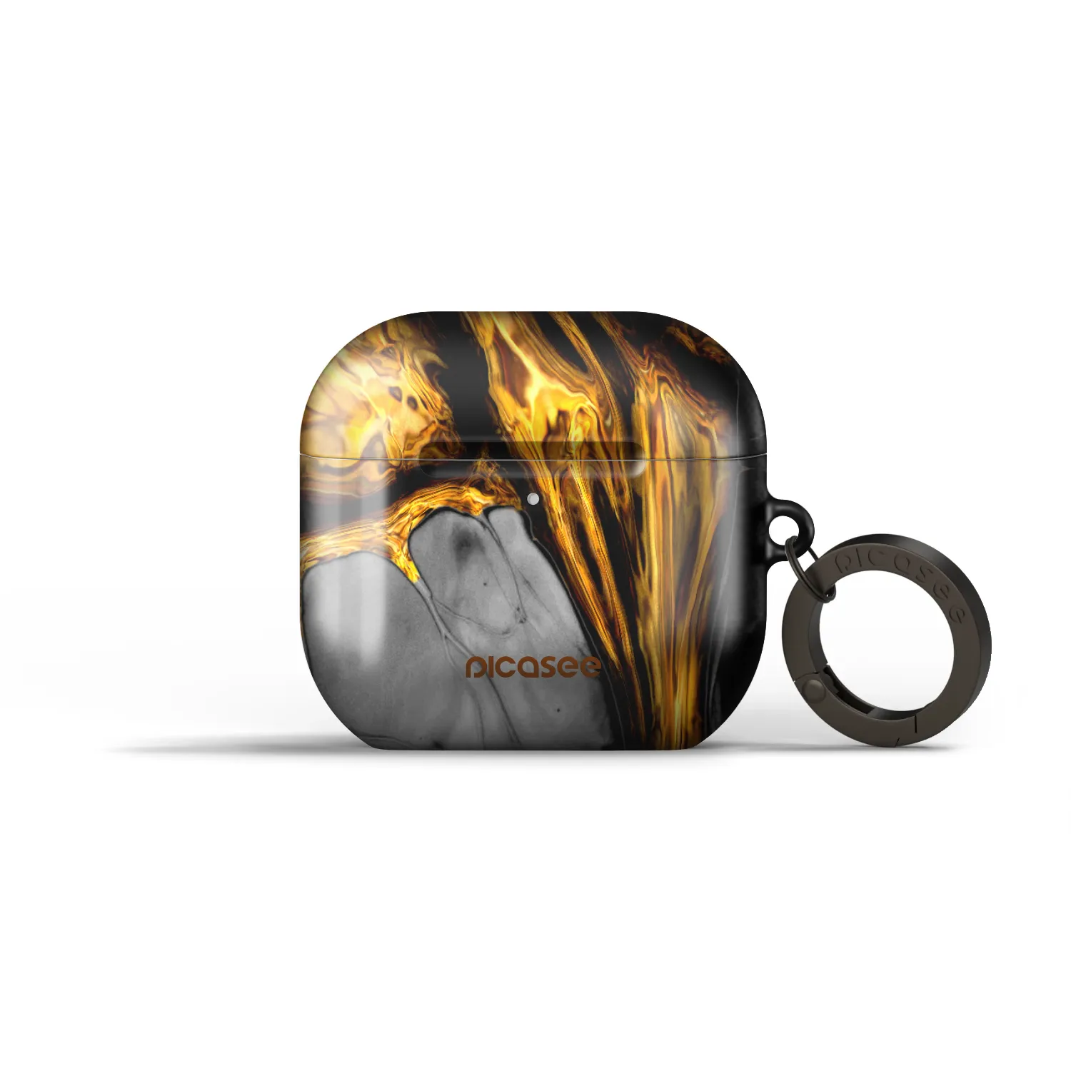 Picasee Obal pro Apple AirPods 5 - Black Gold