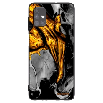 Hülle für Samsung Galaxy M51 M515F - Black Gold