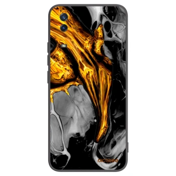 Picasee Vivo Y11s Hülle - Schwarzes Silikon - Black Gold