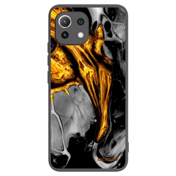 Picasee Xiaomi 11 Lite 5G NE Hülle - Schwarzes Silikon - Black Gold
