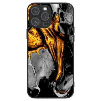 Picasee ULTIMATE CASE MagSafe für Apple iPhone 13 Pro Max - Black Gold