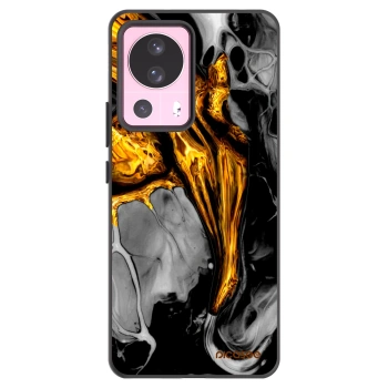 Picasee Xiaomi 13 Lite Hülle - Schwarzes Silikon - Black Gold