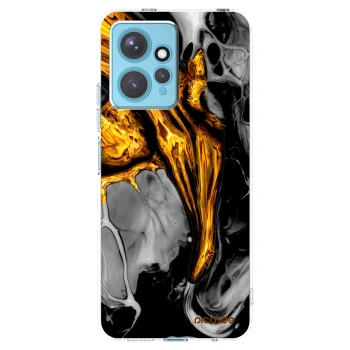 Picasee Xiaomi Redmi Note 12 4G Hülle - Transparentes Silikon - Black Gold