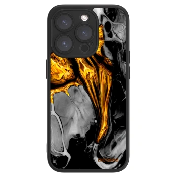 Picasee ULTIMATE CASE für Apple iPhone 15 Pro - Black Gold