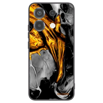 Picasee Xiaomi Poco X6 Hülle - Schwarzes Silikon - Black Gold