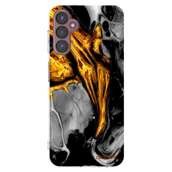 Picasee Samsung Galaxy A05s A057G Hülle - Transparentes Silikon - Black Gold