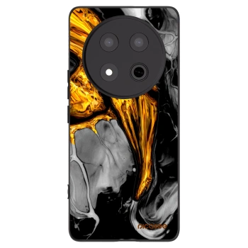 Picasee Honor Magic7 Lite 5G Hülle - Schwarzes Silikon - Black Gold