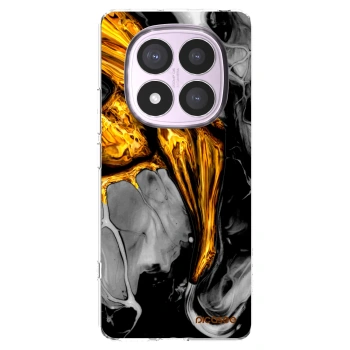 Picasee Xiaomi Redmi Note 14 Pro 4G Hülle - Transparentes Silikon - Black Gold