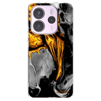 Picasee Xiaomi Redmi Note 14 4G Hülle - Transparentes Silikon - Black Gold