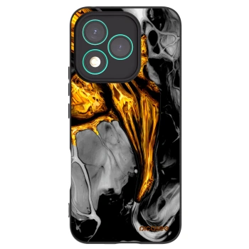 Picasee Honor 400 Lite 5G Hülle - Schwarzes Silikon - Black Gold