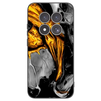 Picasee Xiaomi Redmi Note 15 Pro 4G Hülle - Schwarzes Silikon - Black Gold