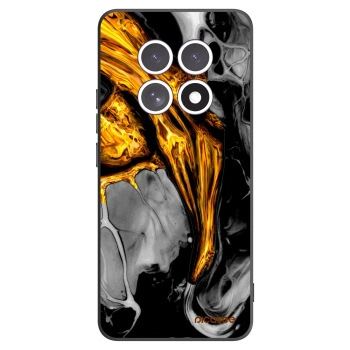 Picasee Xiaomi Redmi Note 15 Hülle - Schwarzes Silikon - Black Gold
