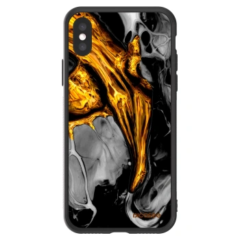 Picasee ULTIMATE CASE für Apple iPhone X/XS - Black Gold