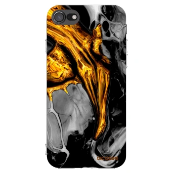 Picasee Apple iPhone SE 2020 Hülle - Transparentes Silikon - Black Gold