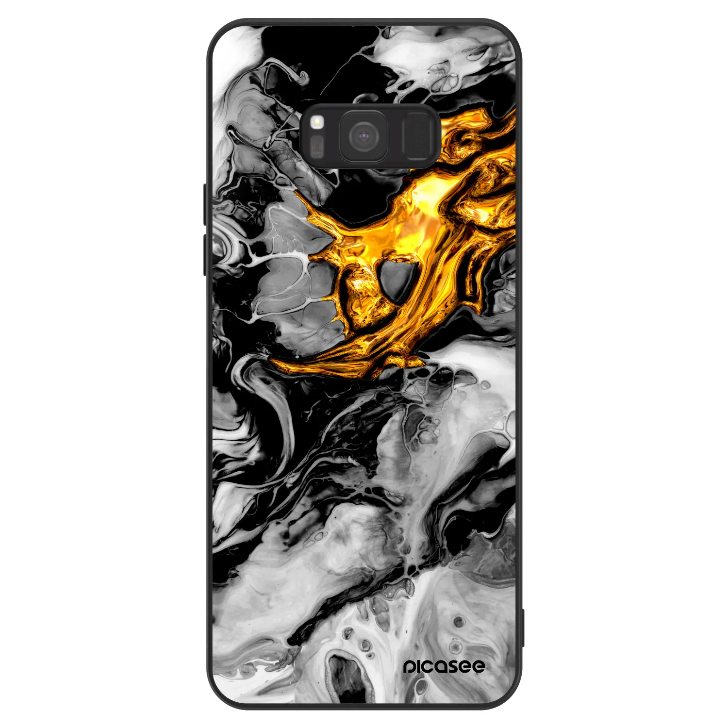Picasee ULTIMATE CASE für Samsung Galaxy S8 G950F - Black Gold 2
