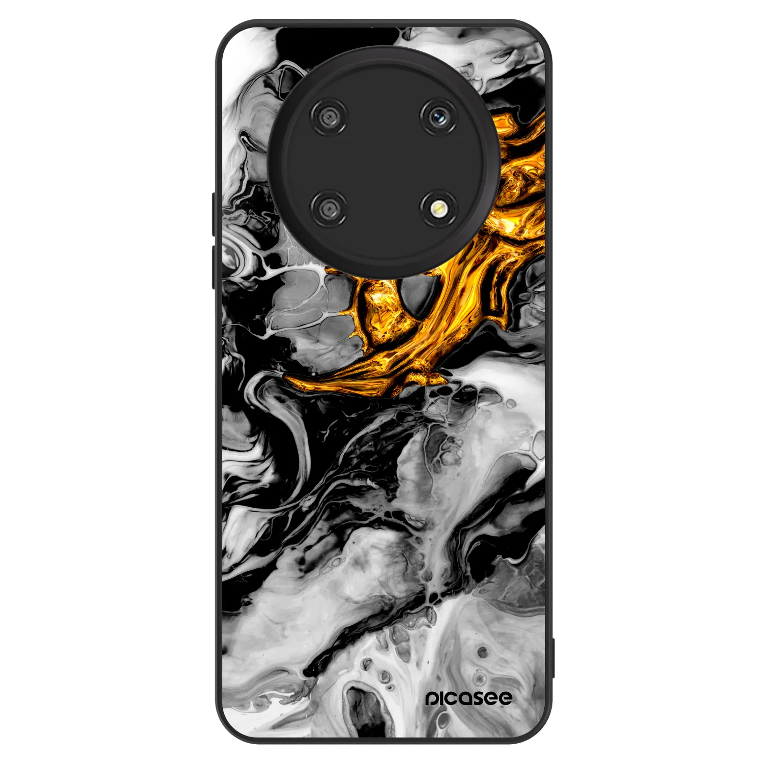 Picasee ULTIMATE CASE für Honor Magic4 Lite 5G - Black Gold 2